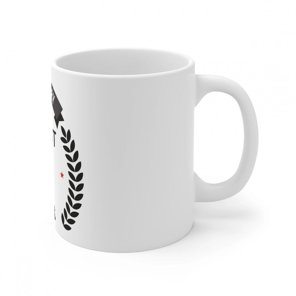 Ceramic 24th Anniversary Printed Coffee Mug (Color: White, Capacity:330ml)