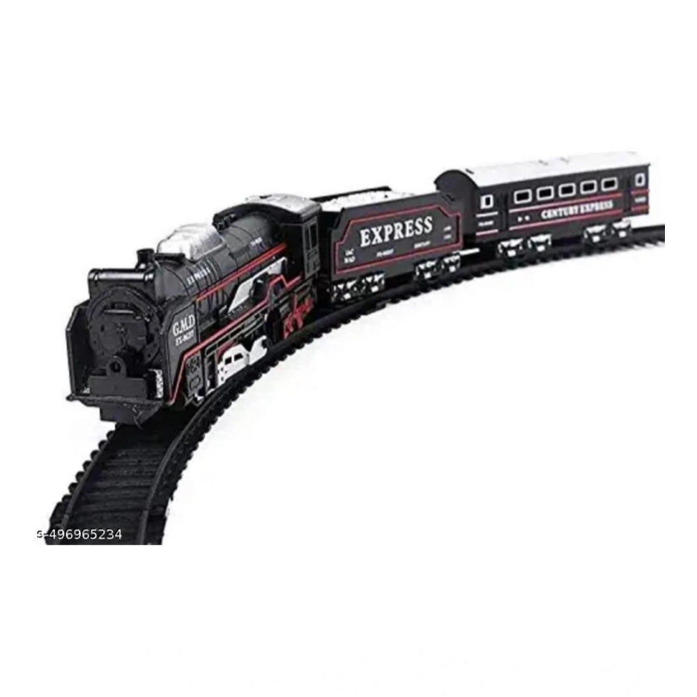 Plastic Amazing Musical Classic Toy Train 13Pcs Toy Set (Multicolor)